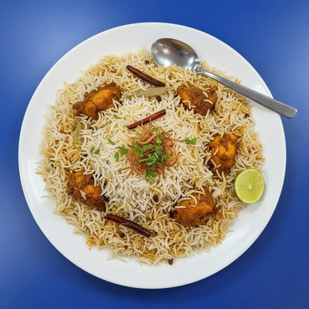 Chicken Biryani at Al-Noor Restaurant NE Calgary